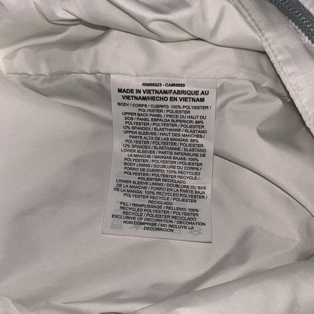 Nike Women’s Quilted Golf Jacket White Large - Picture 6 of 7